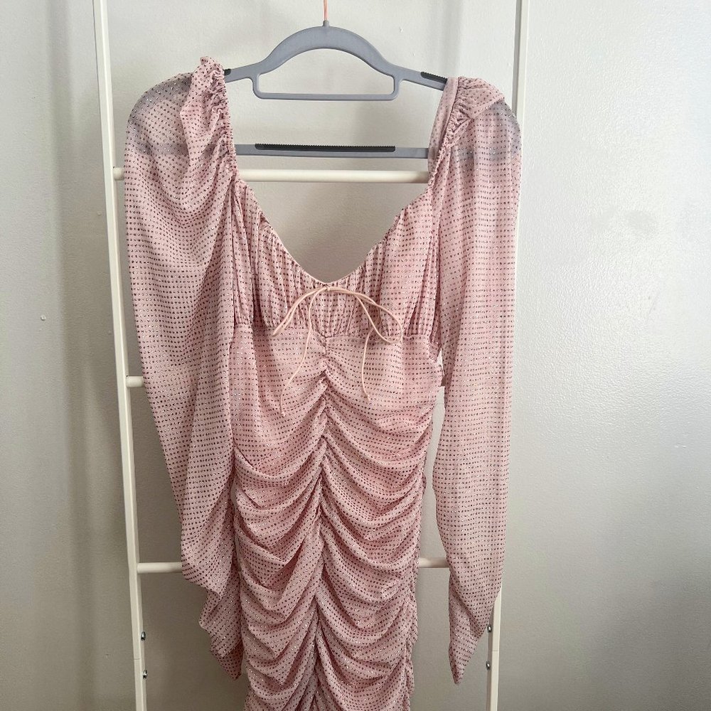 For Love and Lemons Sparkle Pink Dress